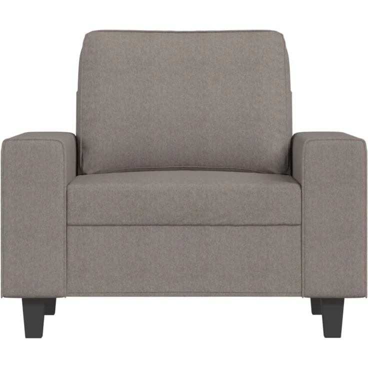 vidaXL Sessel mit Hocker Taupe 60 cm Stoff 3201150 – Bild 3