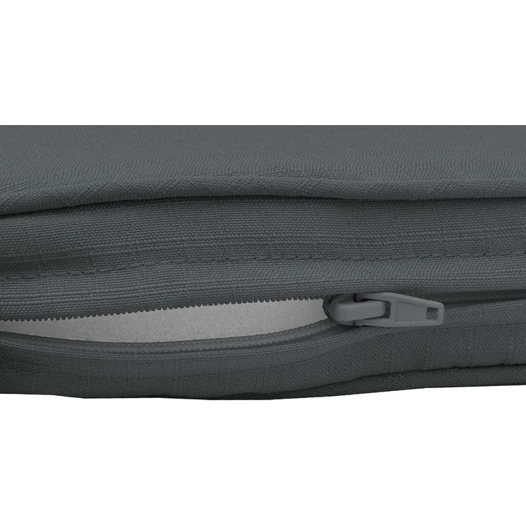 Beautissu Bankauflage Base BK Graphitgrau, 120 x 48 x 5 cm – Bild 3