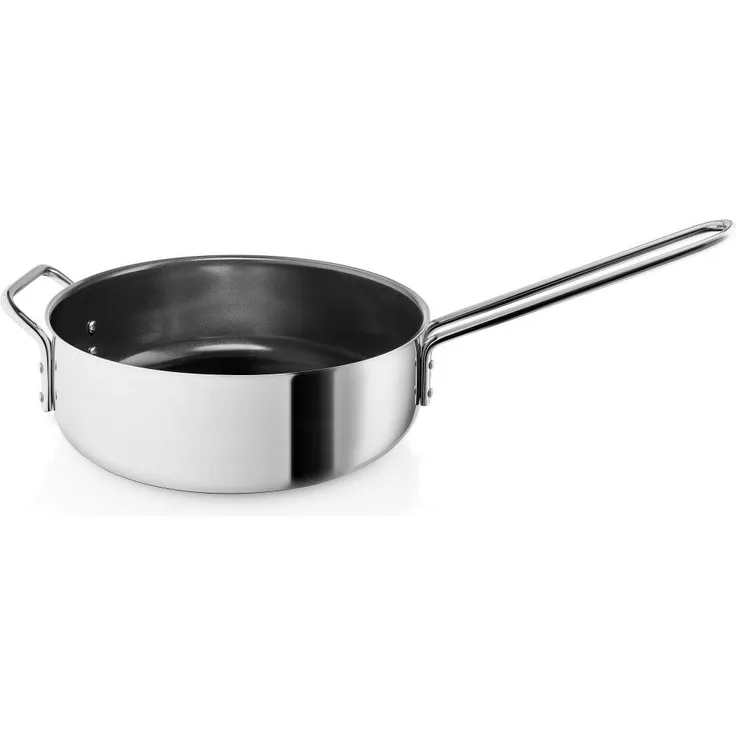 Eva Solo Sauteuse, Stieltopf, Topf, Kochtopf, Kasserolle, Kochgeschirr, Edelstahl/Keramikbeschichtung, Ø 24 cm, 212424