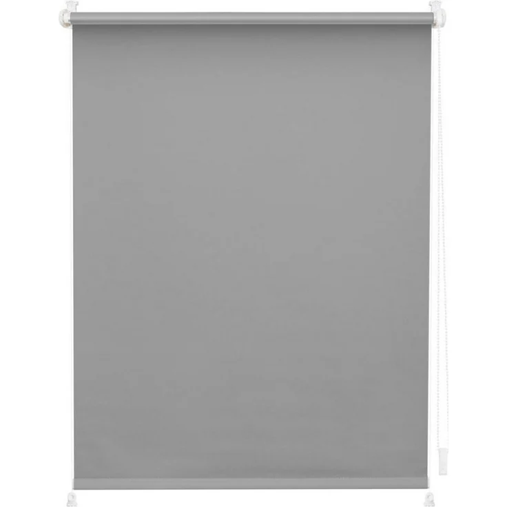 Lichtblick Sonnenschutzsysteme GmbH Verdunklungsrollo Barcelona 90x220 cm (BxL) Grau Verspannt; Klemm- und schraubbar; Thermofunktion – Bild 3
