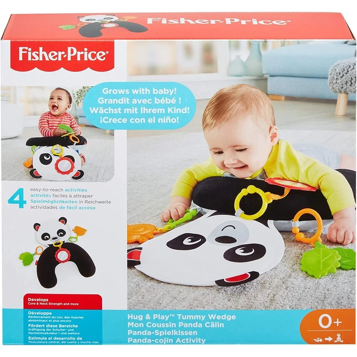 Fisher-Price FXB99 - Panda Spielkissen zum Spielen in der Bauchlage, ab Geburt – Bild 7