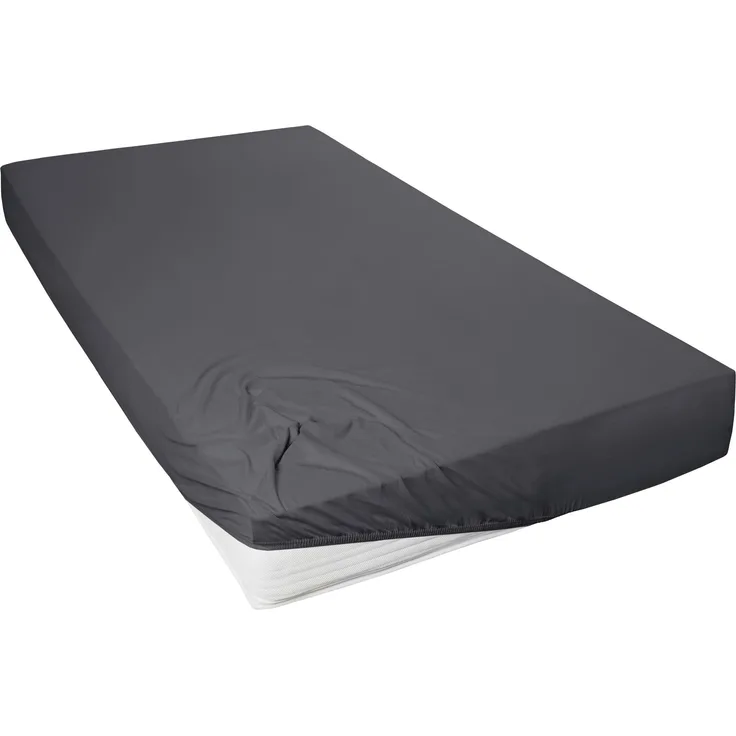 Hahn Spannbetttuch Mako-Feinjersey 190x200cm Spannbettlaken Bettlaken Spannlaken