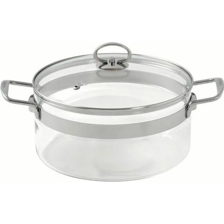 MASTRAD Kochtopf Glas Ø24cm 5l mit Glasdeckel