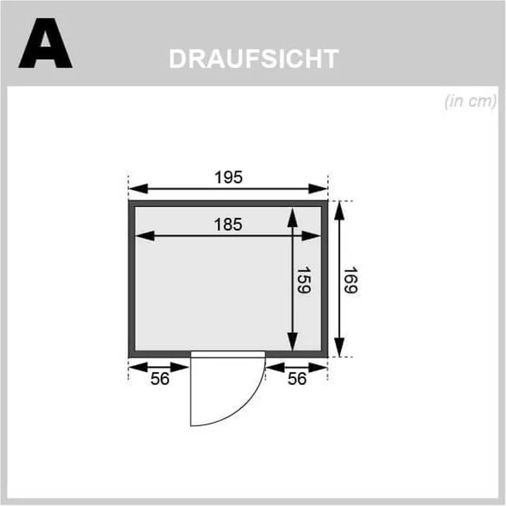 Karibu Sauna Adelina ohne Dachkranz + 9kW Saunaofen mit ext. Steuerung Easy – Bild 6