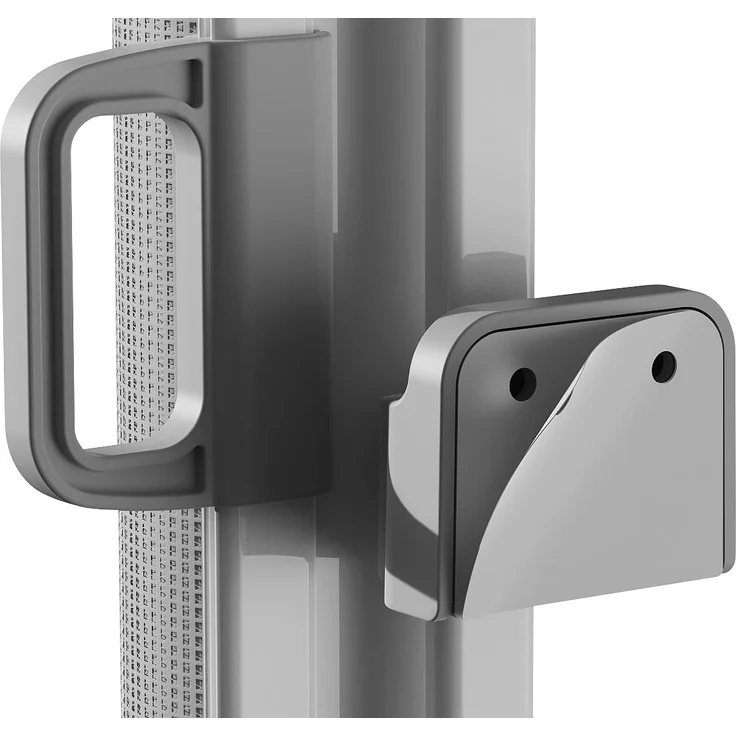 Carlo Milano Tür-Rollos: Ausziehbares Treppenschutzgitter, 13-180 cm, 85 cm hoch, grau (Türschutzgitter extra hoch, Treppenabsperrung, Kindersicherung) – Bild 9