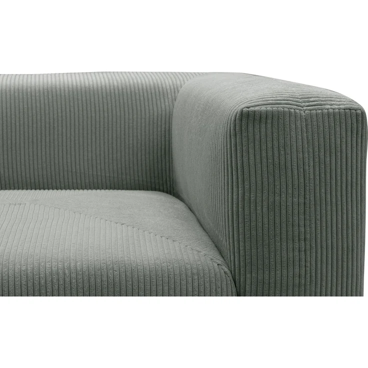 DOMO. collection Polsterecke 800011, Modul-Polstersessel, quadratisch, individuell kombinierbar, Cord, Armsessel, Cocktailsessel, Loungesessel, 108 x 108 x 69 (BxTxH), hellgrau – Bild 4