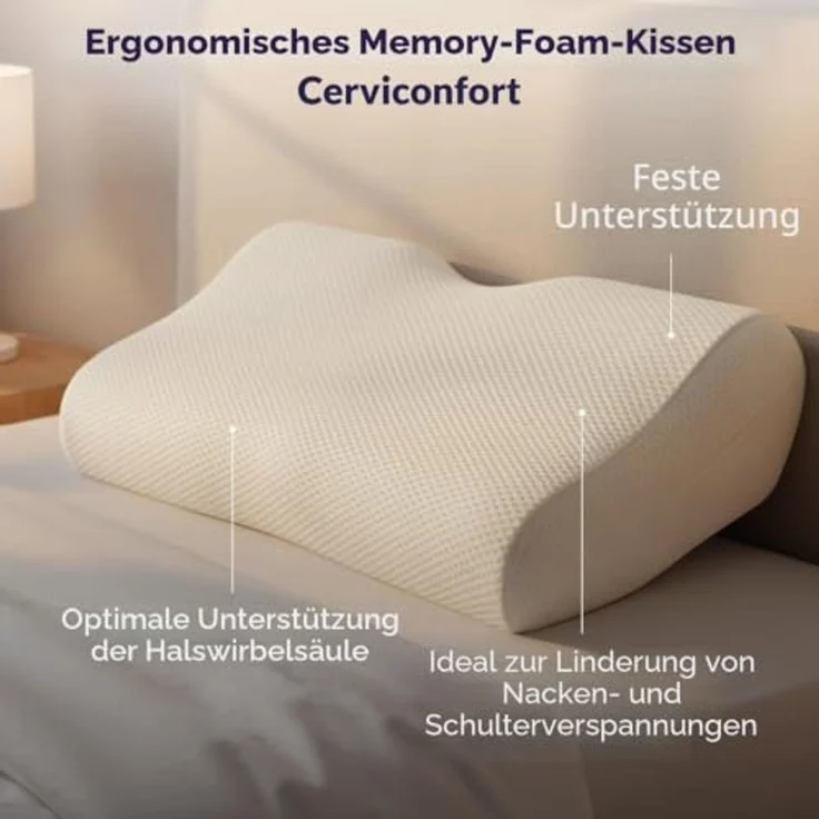 DODO - PERFECT POSITION Kopfkissen StoffStoff Weiß - B 35 cm x H 10 cm x L 52 cm – Bild 2