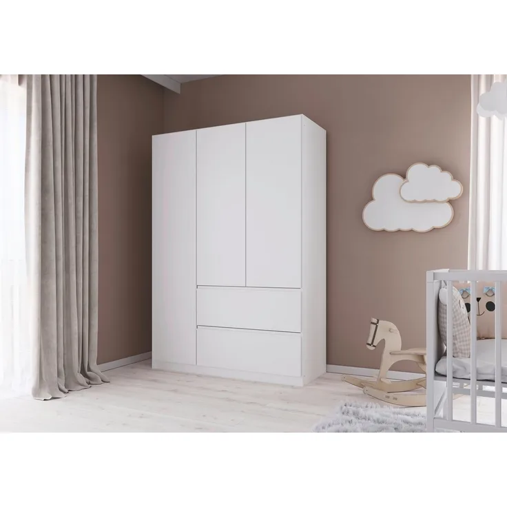 rauch Jugendzimmer-Set Komplettzimmer Schlafzimmer-Set (5-St) Jugendzimmer-Set JOEL, (Set, 5-tlg, Bett 90x200 oder 140x200 cm, Ausstattungspakete BASIC/CLASSIC/PREMIUM), Bett 2 Breiten,Nachttisch,Tisch,Rollcontainer,Schrank MADE IN GERMANY