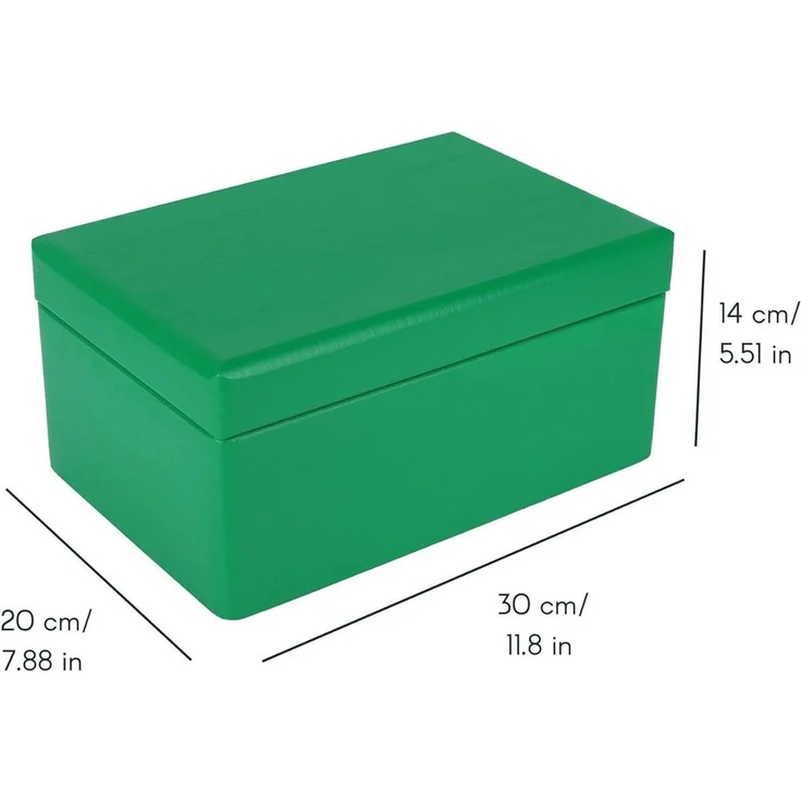 Creative Deco Holzkiste mit Deckel Groß Erinnerungsbox Baby Holzbox 30 x 20 x 14 cm, mit Scharnieren – Bild 3