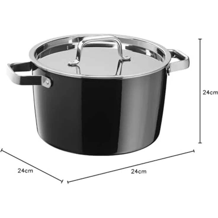 WMF Fusiontec Aromatic Kochtopf, 24 cm, Black 3201016672 – Bild 11