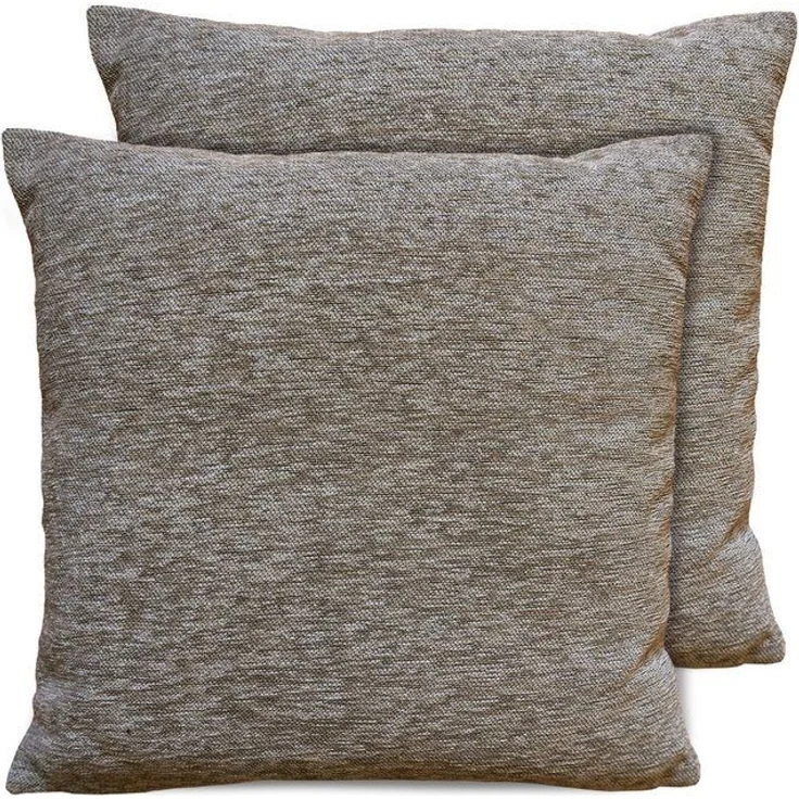 matches21 HOME & HOBBY Kissenbezüge 2er Set Kissenhüllen 45x45 cm braun meliert als weiche Dekokissen, (2 Stück), Zierkissen-Bezüge für Sofa-Kissen, Couch-Kissen – Bild 4