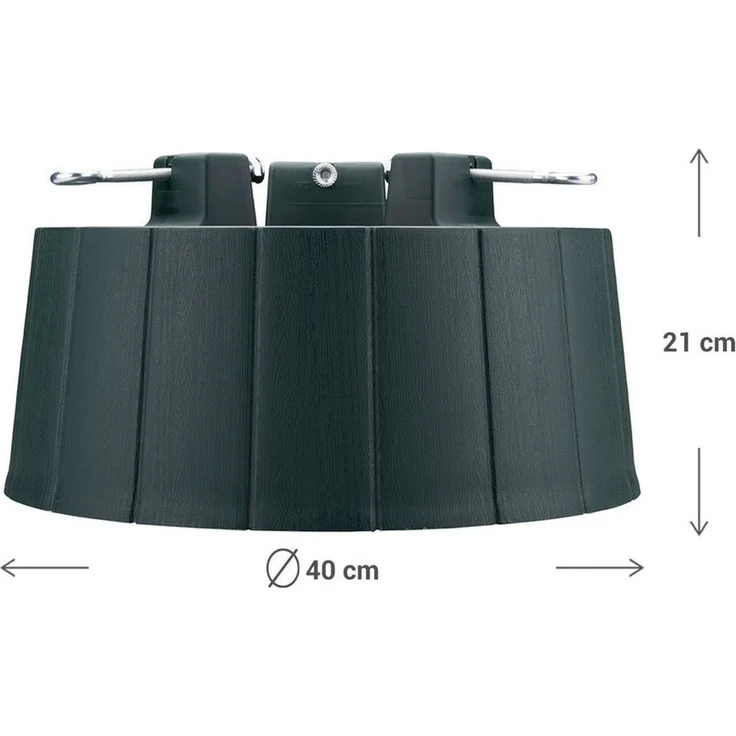 Arti Casa Christbaumständer Weihnachtsbaumständer Ø40xH21cm, Stabiler Christbaumständer bis H2,6m, Stabiler Weihnachtsbaumständer Ø 40 cm für Bäume bis 2,6 Meter Höhe – Bild 4