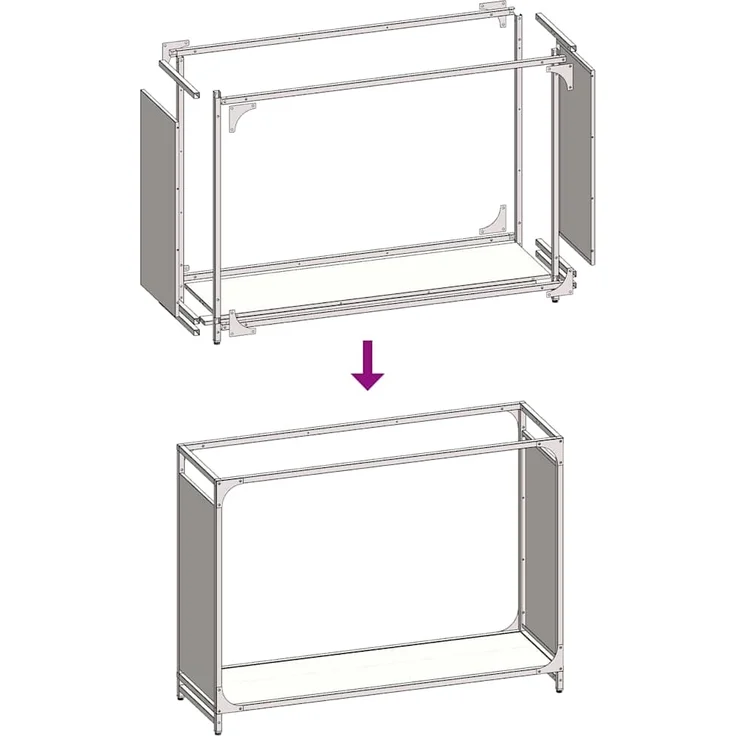 vidaXL Brennholzregal Anthrazit 90x28x65 cm Kaltgewalzter Stahl 864205 – Bild 8