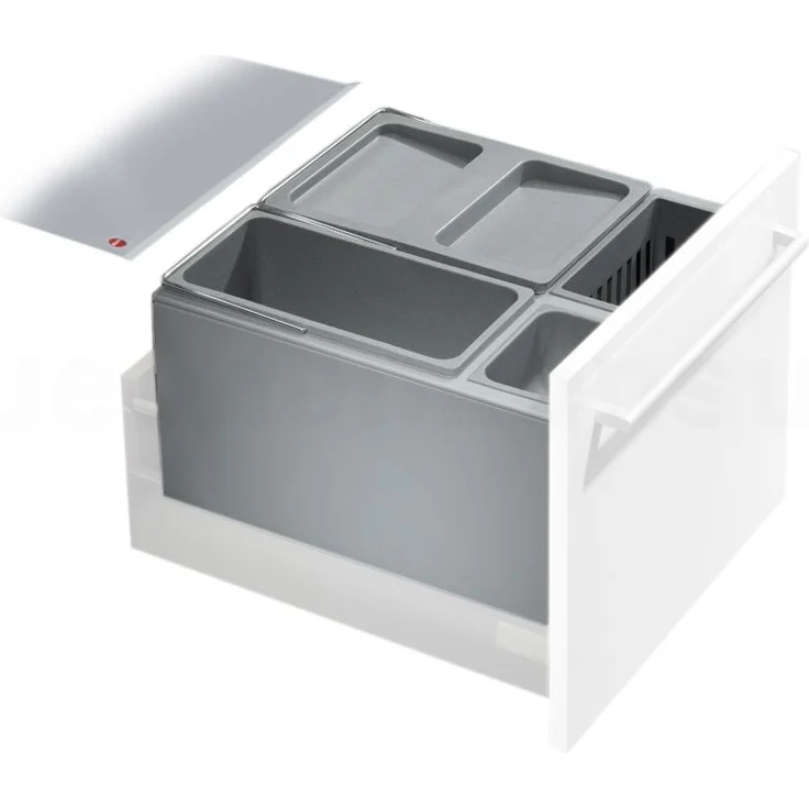 Hailo Abfallsammler 3630451 XX Inset Aufsatz XXL 18 + 12 + 4.1 Liter – Bild 1