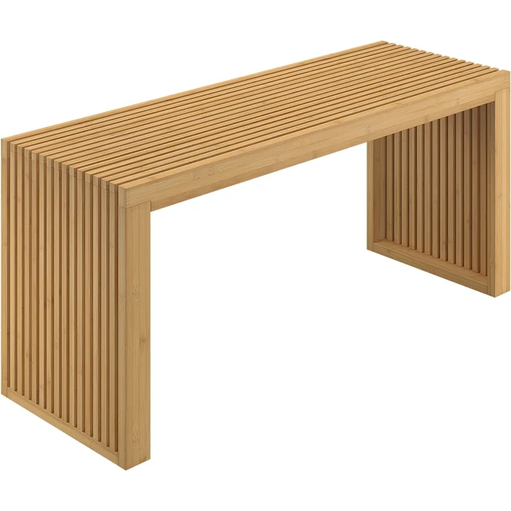 Bellamio 'Sava' Sitzbank, Bambus, natur, Holzbank ohne Lehne, 45x33x100 cm, bis 250 kg belastbar – Bild 8