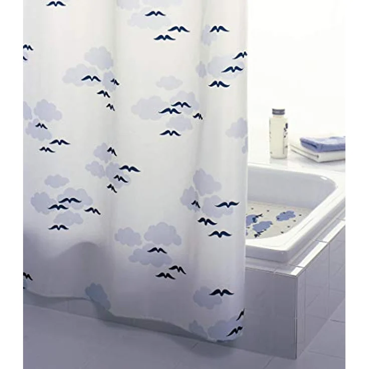 Ridder Duschvorhang Helgoland blau Breite 120 cm – Bild 3