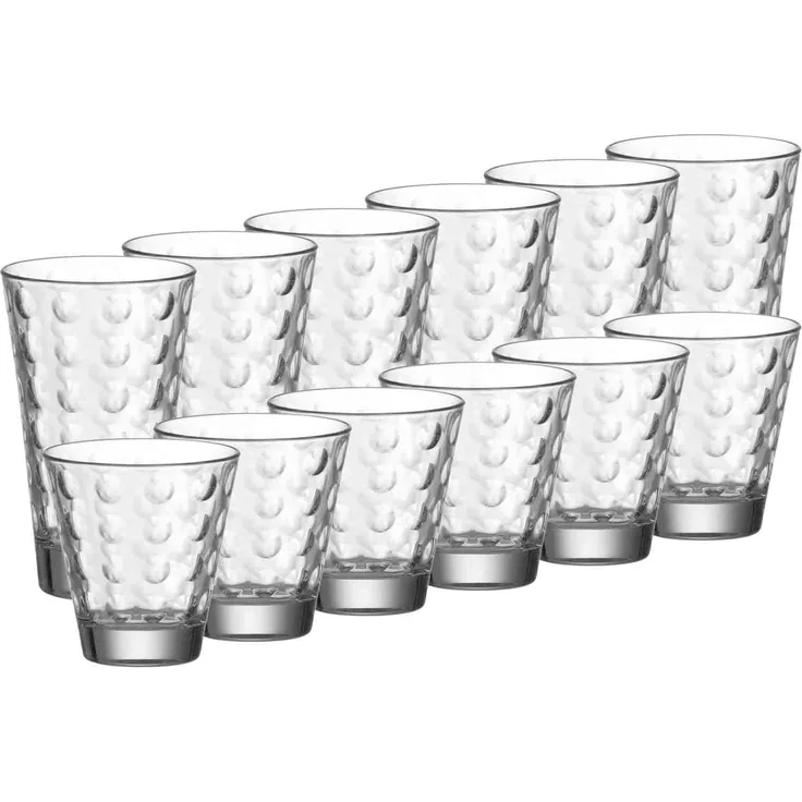 Leonardo OPTIC Trinkglas 12er Set - 6x klein + 6x groß