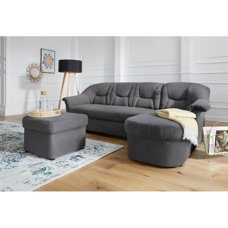 DOMO collection Ecksofa Sarafina zeitlos und komfortabel, optional mit Federkern, L-Form, wahlweise mit Bettfunktion – Bild 3