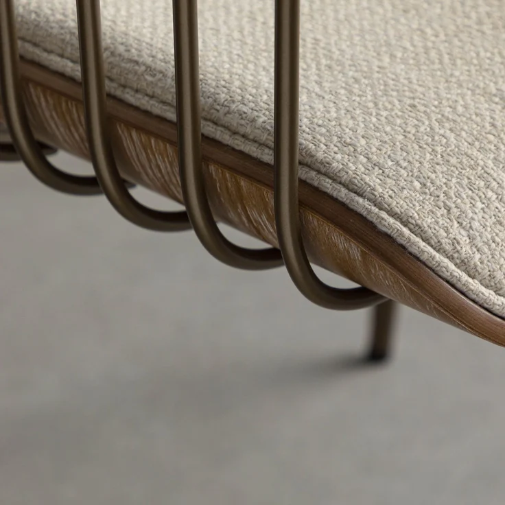 Polsterstuhl 51 x 53 x 78 beige JANINA #03 – Bild 8