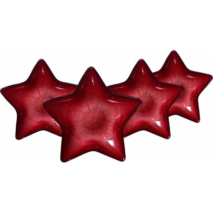 Ritzenhoff & Breker Starlight Teller ø 29 cm 4er Set - Rot