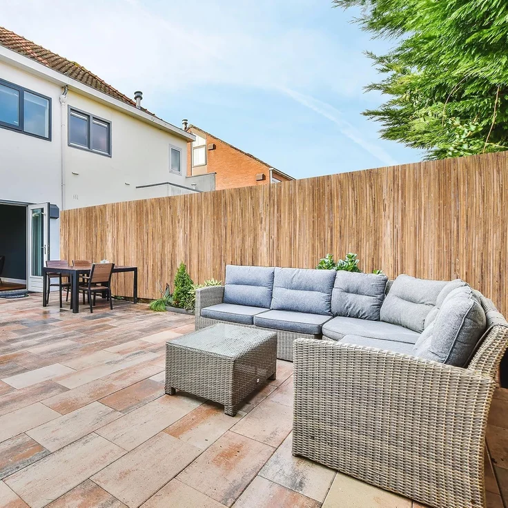 Coradoma Bambusmatte Sichtschutz 160x500cm Sichtschutzmatte aus karbonisiertem Bambus für Balkon, Garten und Terrasse, natürlicher Zaun Balkonsichtschutz Lärmschutz Windschutz – Bild 7