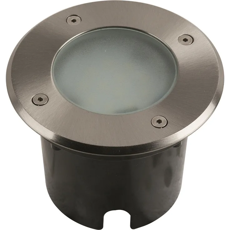Heitronic 500148 LED Bodeneinbaustrahler Messina 90° Edelstahl starr rund 115mm