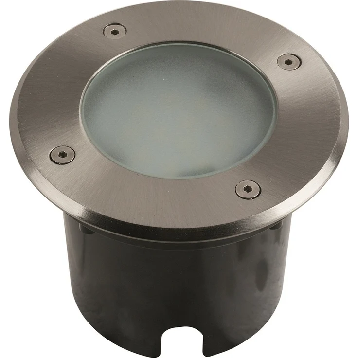 Heitronic 500148 LED Bodeneinbaustrahler Messina 90° Edelstahl starr rund 115mm – Bild 1