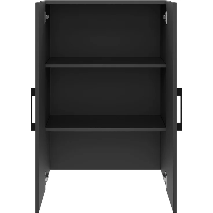 Bellamio 'Apol' Mehrzweckschrank, anthrazitschwarz, 88x33x60 cm, kleiner Aktenschrank mit 3 Fächern – Bild 10