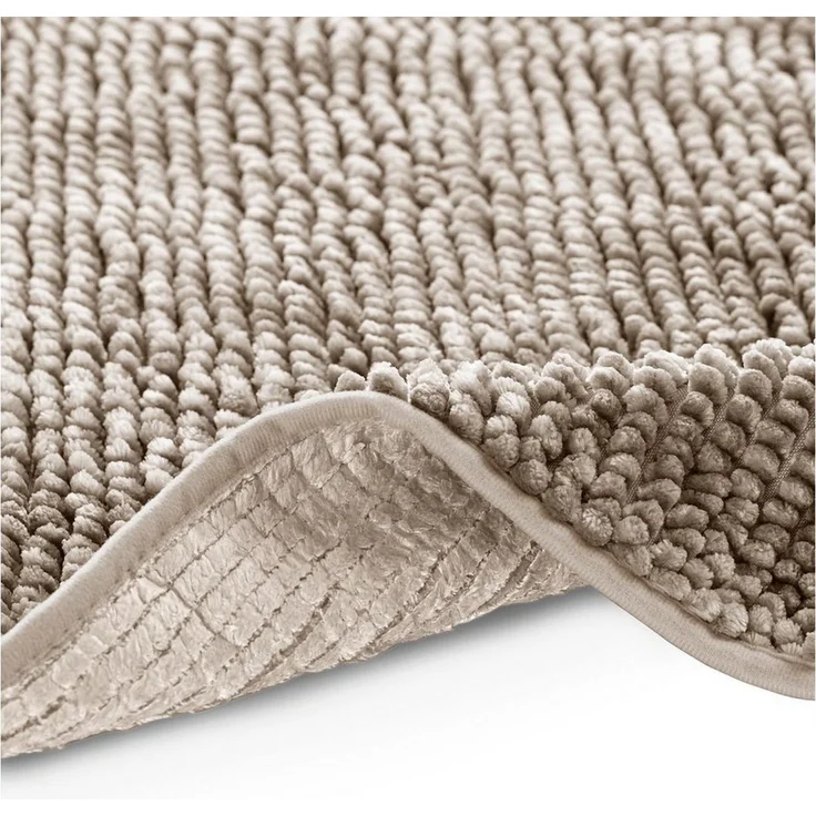 Restilo Badematte Badematte Badteppich Badvorleger Duschvorleger WC Vorleger rutschfest, rutschhemmend beschichtet, Set, Polyester, Rechteckig, Matte + WC Vorleger, BxL 50x80 cm und BxL 40x50 cm – Bild 2
