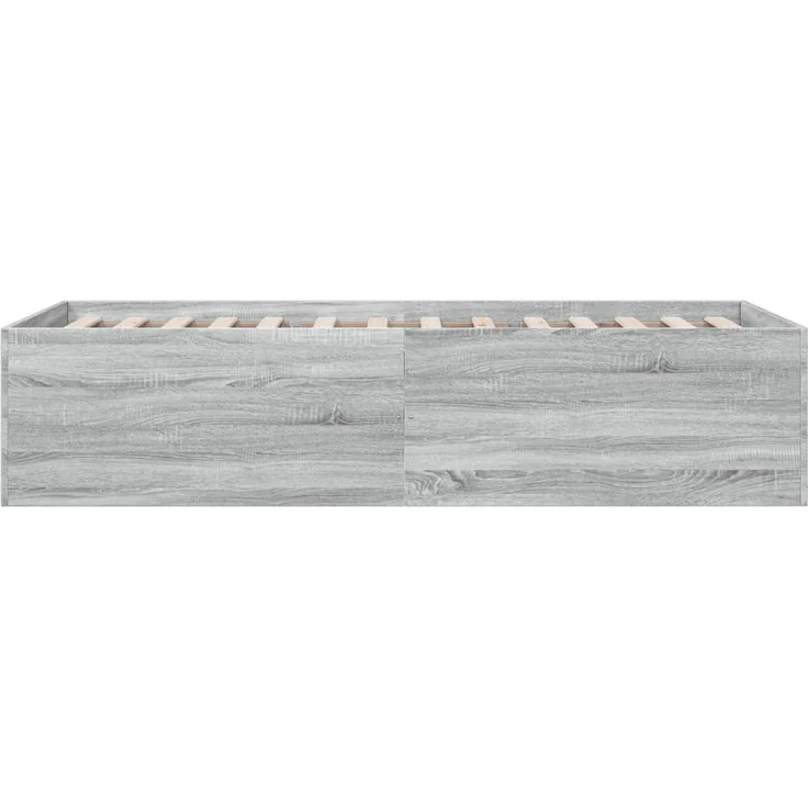 vidaXL Bettgestell Grau Sonoma 90x200 cm Holzwerkstoff 3280970 – Bild 5