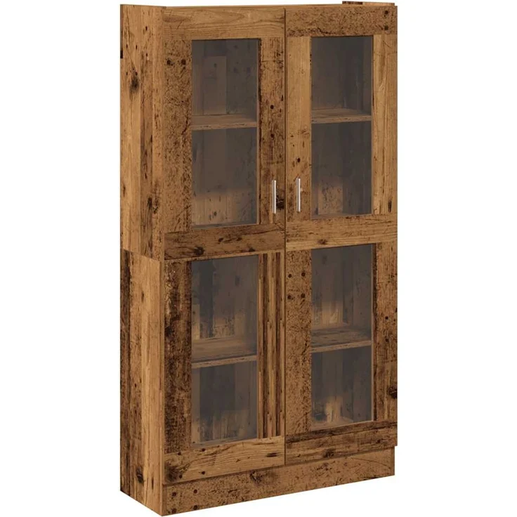 vidaXL Highboard Altholz-Optik 82,5x30,5x150 cm Holzwerkstoff 3318718 – Bild 1