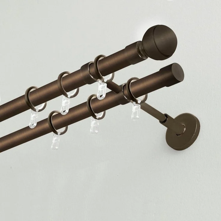 GARDINIA Gardinenstange Chicago, Ø 20 mm, Fixmaß, Metall, Serie Einzelprogramm Chicago Ø 20 mm – Bild 3