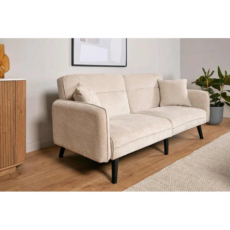 Jahnke SCHLAFSOFA Chillax LINE Boucle Champagner – Bild 10