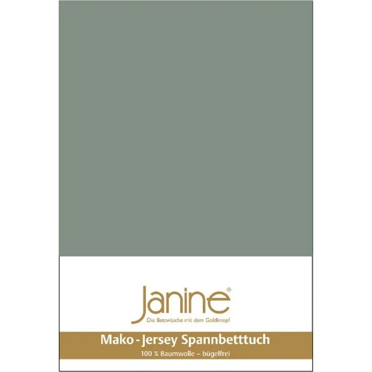 Janine Spannbettlaken MAKO-FEINJERSEY 5007, Mako-Jersey, Gummizug: rundum, (1 Stück), aus 100% Baumwolle, für Matratzen bis 26 cm Höhe