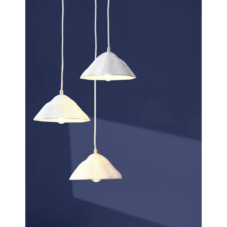 OSRAM Hängelampe Decor Lotus Leaf, 3-flammig, weißes Pappmaché, E14 Fassung