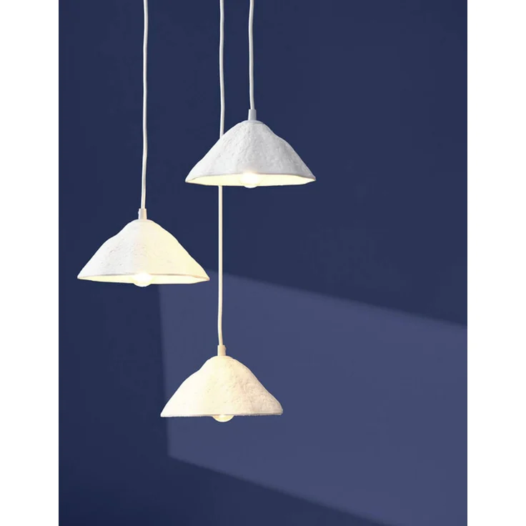 OSRAM Hängelampe Decor Lotus Leaf, 3-flammig, weißes Pappmaché, E14 Fassung