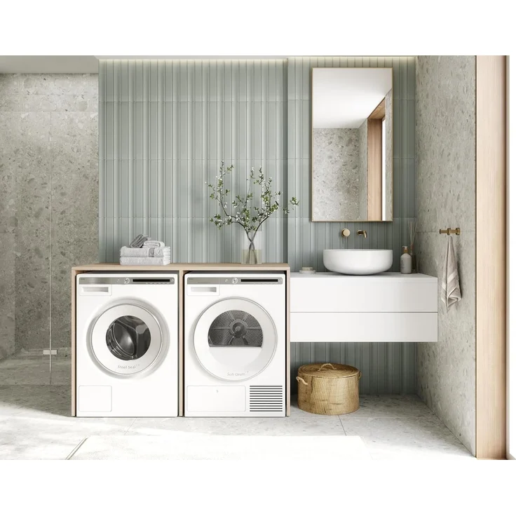 Platan Room Waschmaschinenumbauschrank DORA Waschmaschinenschrank 130 cm breit Überbauschrank Waschmaschine oder Wäschetrockner Schrank für Bad – Bild 6