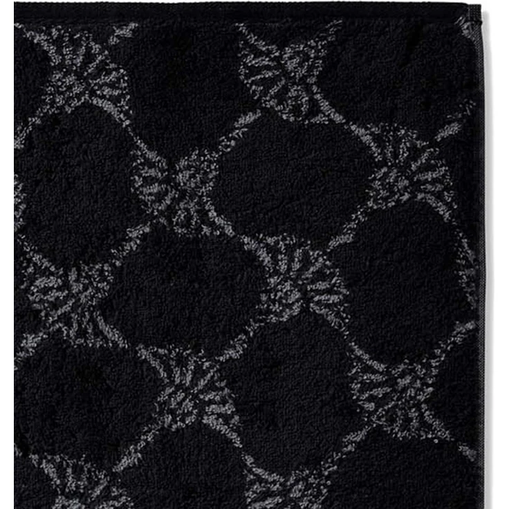 JOOP! Gästetuch Classic Frottierkollektion, 3er Pack - Walkfrottier Schwarz Cornflower 30x50cm – Bild 3