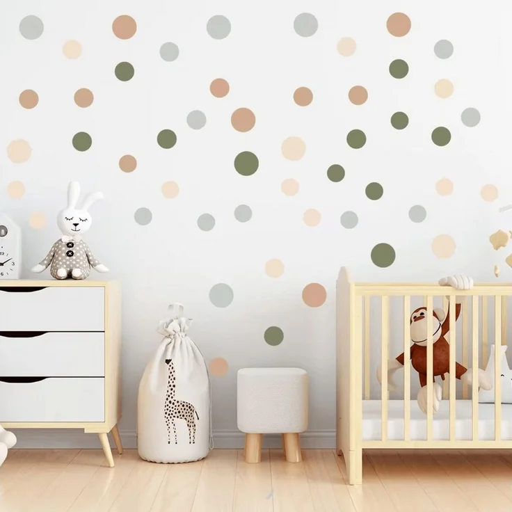 Montegoni Wandsticker Farb punkt Wandaufkleber für Schlafzimmer (Wohnzimmer Fenster Wand dekoration,Home Dekoration, wandtattoo für Schlafzimmer), Wohnzimmer,babyzimmer – Bild 1
