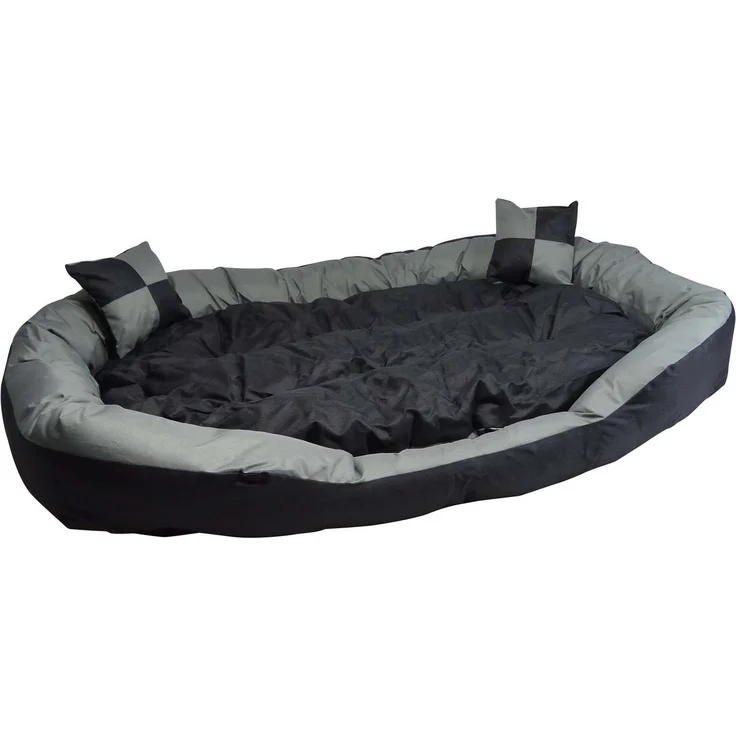 Hossis Wholesale Big Tier Sofa Hundebett XL 150x120x25cm | Kuschelig & waschbar | Großes Hundesofa mit Wendekissen & 2 Zierkissen | Welpenbett aus 100% Polyester | Geruchsfrei & pflegeleicht – Bild 2