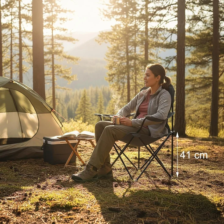 Relaxdays Klappbarer Campingstuhl – Bild 4