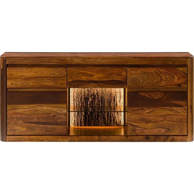 Sideboard Sheesham 185 x 40 x 80 walnuss gewachst TORONTO LUX #202 – Bild 7