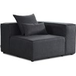 HOME DELUXE Modulares Sofa Rechtes Ecksofa VERONA - 120 x 70 cm Anthrazit
