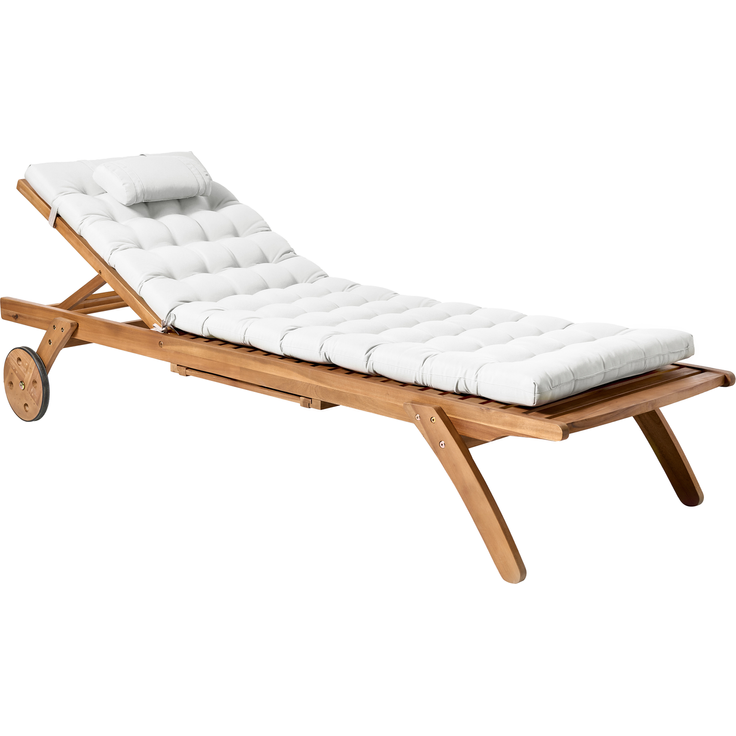 Liegenauflage CESANA PREMIUM 192x56 cm Cremeweiß – Bild 3