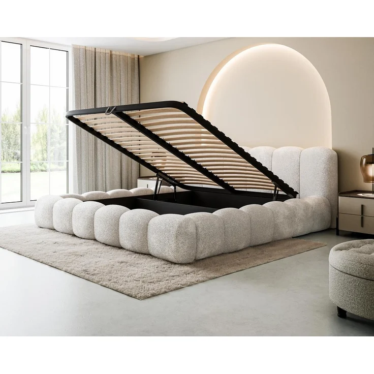 Compleo Polsterbett Designerbett, Wolkenbett, TOPSELLER, Modern Schlafzimmer, Made in EU, Wolkenbett modern – Bild 3