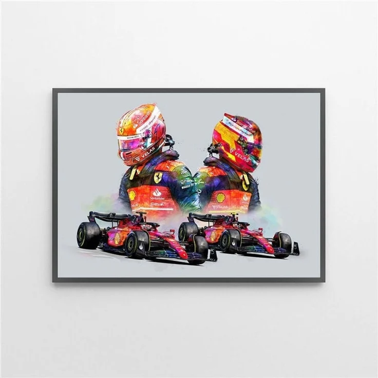 Poster Formel 1 Rennfahrer Helm · Deko Print ohne Rahmen - A / 40x60 cm – Bild 4