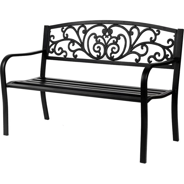 LEADZM Gartenlounge-Bank Gartenbank, Eisenbank – Bild 1