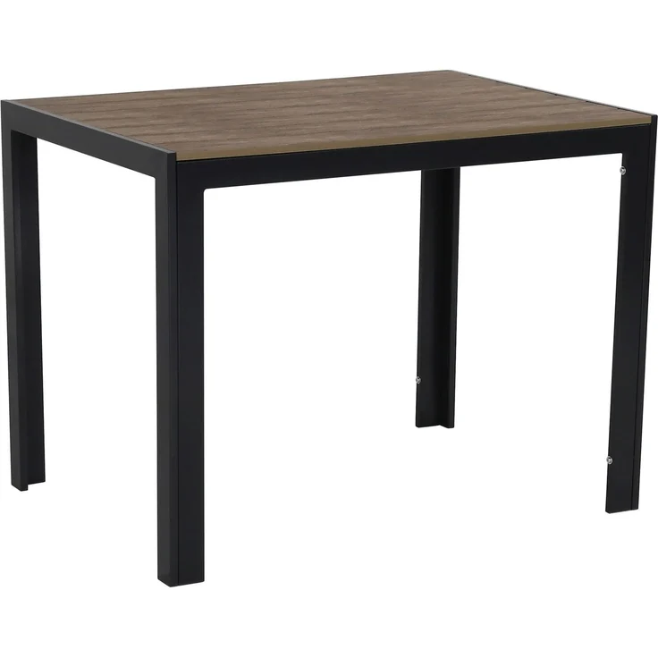 FIRE ALMA Nonwood Alu-Gartentisch Gartenmöbel anthrazit/grau 100x70 cm – Bild 2