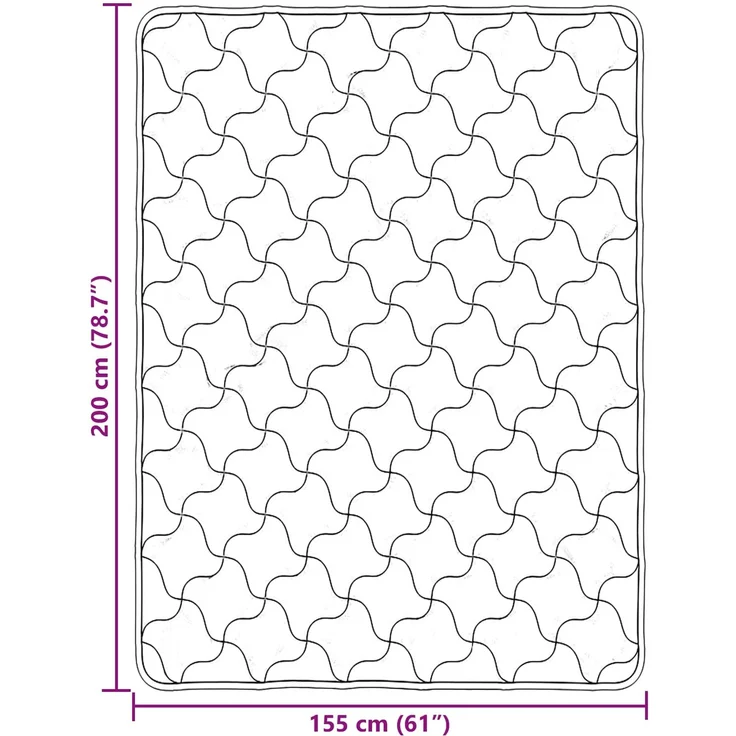 vidaXL Winterbettdecke 155 x 200 cm Winter Rosa Atmungsaktiv 42026339 – Bild 10