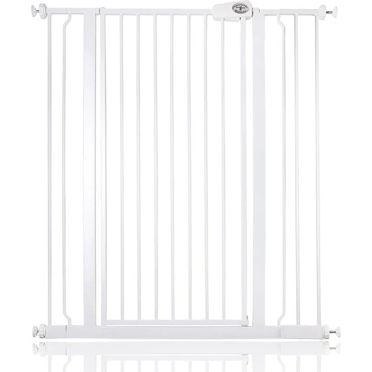 Bettacare Extra hoher Sicherheitsgitter für Kinder und Hunde, 94.3cm - 101.9cm, Weiß, Extra hohes Babygitter von 104cm Höhe, Druckmontage-Sicherheitsgitter für Treppen – Bild 1